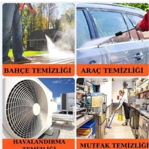 Şarjlı Ve Yüksek Basınçlı Oto Yıkama Makinesi Ve Sulama Tabancası Bahçe Yıkama Makinesi