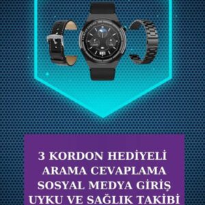 Kulak İçi Kablosuz Bluetooth Kulaklık ve NFC ve GPS Özellikli Akıllı Saat Alarm ve Titreşim