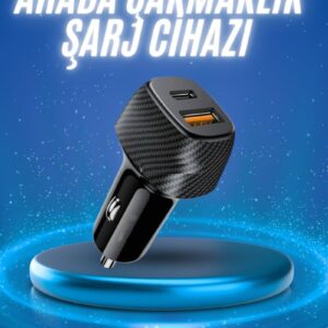 38W Oto Çakmaklık Araç Içi Şarj Cihazı Hızlı Şarj Uzun Ömürlü