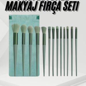 13 Parça Taşınabilir Kılıflı Profesyonel Makyaj Fırça Seti Pudra Allık Fondöten Fırçası