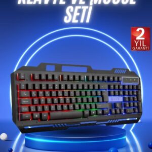 Gaming Oyuncu Klavyesi Led Aydınlatmalı Mekanik Hisli