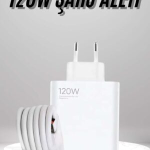 Type C Yüksek Hızlı Şarj Aleti Beyaz 120W Ultra Uzun Ömürlü