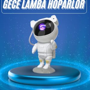 Projeksiyon Astronot Lamba Speaker Sevimli Astronot Bluetooth Hoparlör