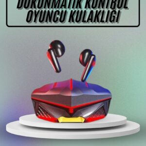 Dokunmatik Kontrol Tws Işıklı Kulakiçi Bluetooth Kulaklık Kablosuz Oyuncu Kulaklığı