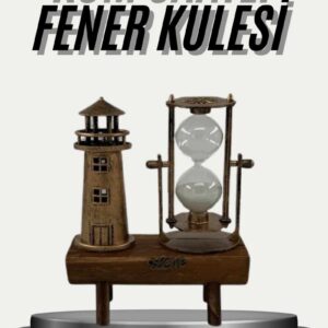 Eyfel Kulesi ve Deniz Feneri Dekoratif Masa Biblosu Hediyelik