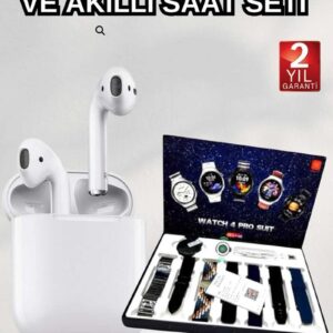 2025 Model Akıllı Saat ve 2.Nesil TWS Bluetooth Kulaklık Yüksek Ses Kaliteli
