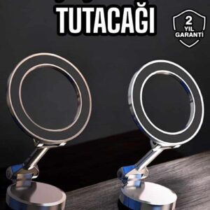 Telefon Tutucu Tüm Arabalara Uyumlu Araç İçi Katlanabilir Manyetik Tasarım