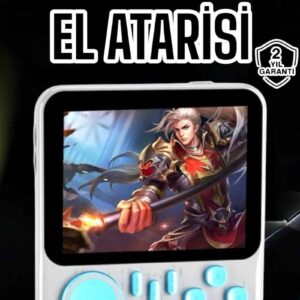 Mini Atari El Atarisi 3.5 inç Ekran Çift Konsol 666 Adet Retro Oyun Gameboy El Atarisi