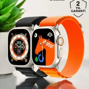 Bluetooth Bağlantılı 49MM Dokunmatik Akıllı Saat Sağlık ve Spor Takip Özellikli