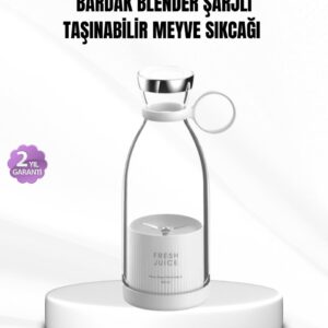 Şarjlı Portatif Blender – Gıda Sınıfı Malzeme 10 Kullanımlık Pil Mini Boy ve Hafif Tasarım