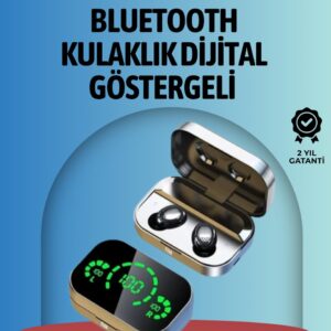 Akıllı Dijital Ekranlı TWS Kulaklık – Uzun Pil Ömrü Stabil Bağlantı