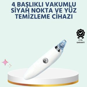 Cilt Dostu Vakumlu Siyah Nokta Temizleyici – Siyah Nokta Yağ ve Makyaj Kalıntılarına Karşı