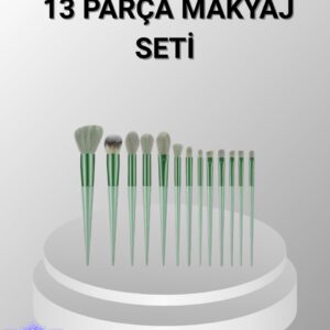 13 Parça Makyaj Fırça Seti – Ergonomik Dökülme Yapmayan Taşınabilir