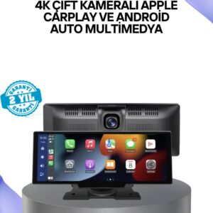 Renault Megane Clio Symbol Captur Toyota Corolla Yaris C-HR Ford Focus Fiesta Uyumlu Kablosuz CarPlay Multimedya 10.26” Dokunmatik Ekran