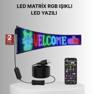 Gece Kullanıma Uygun Pixel RGB LED Panel Estetik Atmosfer Işığı