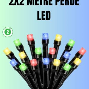 Su Geçirmez Pil Çalışan LED Perde Işık – İç ve Dış Mekan