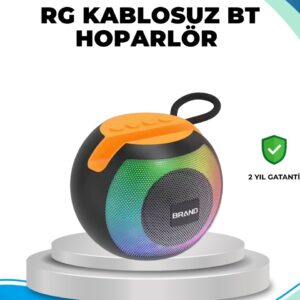 RGB Işıklı Taşınabilir Kablosuz Bluetooth Hoparlör