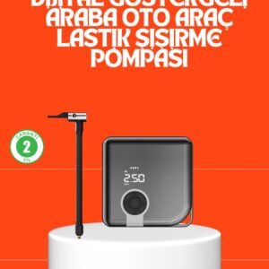 150 PSI Yüksek Basınç Kapasiteli Kablosuz Lastik Pompası