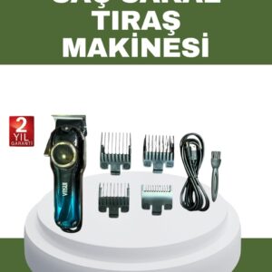 Güçlü Motorlu Paslanmaz Çelik Bıçaklı Saç Kesim Makinesi