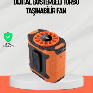 USB Şarjlı Güçlü Hız Ayarlı El ve Bel Fanı