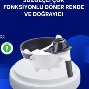 Mutfak İçin Pratik 5 Bıçaklı Rende ve Süzgeç Seti