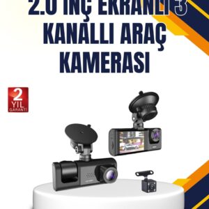 Araç İçi Kamera Seti | 170° Geniş Açı Hareket Algılama ve Park Koruma