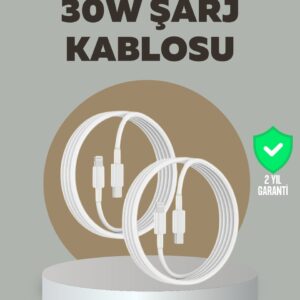iPhone iPad Airpods Uyumlu 30W Type-C to Lightning Kablo
