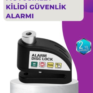 110 dB Alarm Disk Kilidi Motosiklet Scooter Bisiklet Güvenlik