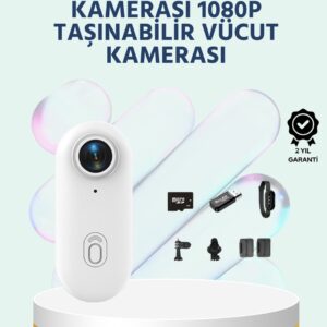 Geniş Açı Lensli WiFi Spor ve Vlog Kamerası