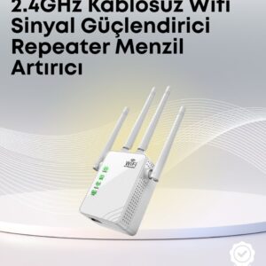 Yüksek Hızlı Parazit Önleyici WiFi Repeater Router