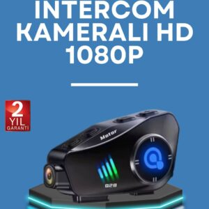 Q28 Kask Kulaklık 1080P HD Kamera – Bluetooth 5.3 Su Geçirmez Gürültü Azaltma