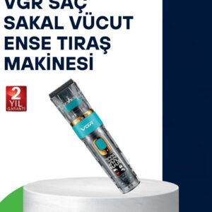 VGR V-695 Profesyonel Saç ve Sakal Kesme Makinesi Şarjlı ve Kablolu Kullanım