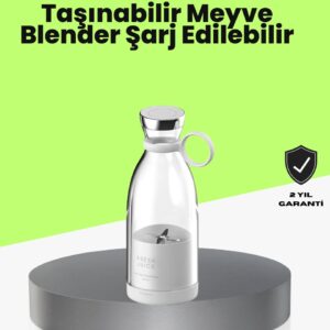 4 Bıçaklı Gıda Sınıfı Paslanmaz Çelik Taşınabilir Blender