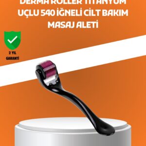540 İğneli Titanyum Dermaroller Profesyonel Ev Tipi Cilt Yenileme Aparatı