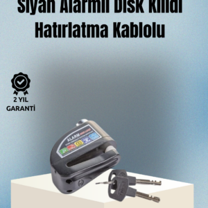 Motosiklet ve Bisiklet İçin 6mm Pinli Alarmlı Disk Kilidi