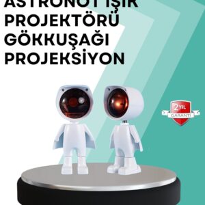 360° Ayarlanabilir Başlıklı Astronot Gece Lambası
