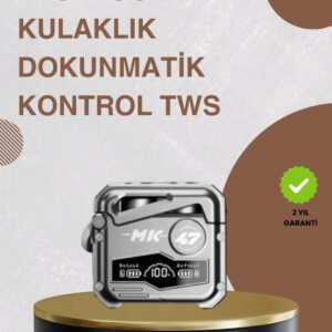 Bluetooth 5.0 Kulak İçi Kablosuz Kulaklık – Dokunmatik Kontrol Düşük Gecikme