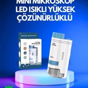 PMMA Optik Lensli Kompakt Taşınabilir Mikroskop
