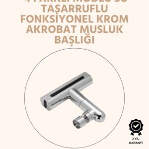 360° Dönüşlü Su Akışı Başlığı | 4'ü 1 Arada Kullanım