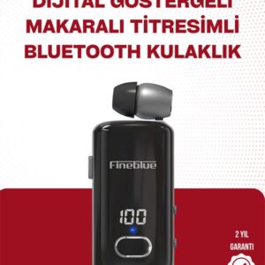 Fineblue F580 Bluetooth Kulaklık – Klipsli Dijital Göstergeli Su Geçirmez 12 Saat Pil Ömürlü