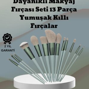 umuşak Kıllı Estetik Tasarımlı 13'lü Makyaj Fırçası Seti Günlük ve Profesyonel Kullanım