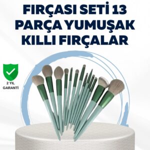 Profesyonel Kullanıma Uygun 13 Parça Makyaj Fırçası Takımı Fiber Kıllı