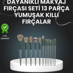 13'lü Fiber Kıllı Yumuşak Makyaj Fırçası Seti Taşınabilir ve Ergonomik Tasarım