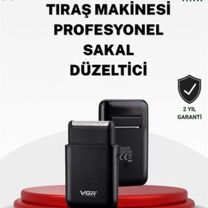 Pistonlu ve Örgülü Ağ Başlıklı Kart Tipi Traş Makinesi – Hafif Güvenli USB Şarjlı