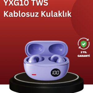 YXG10 Açık Kulak Bluetooth Kulaklık – Klipsli Güvenli Spor Tasarım 30 Saat Pil