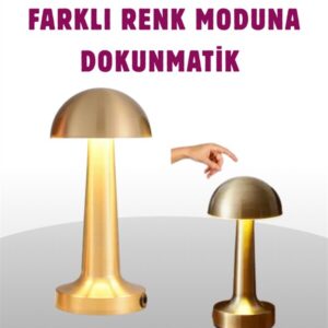Taşınabilir Dokunmatik LED Lamba – Sıcak & Soğuk Işık Ayarı