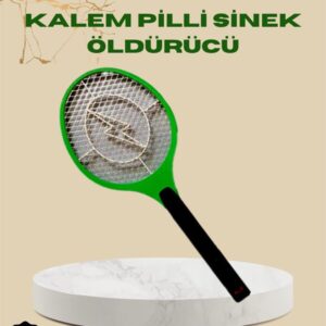 Yüksek Gerilimli Elektronik Sinek Öldürücü – Pil ile Çalışan Güvenlik Izgaralı
