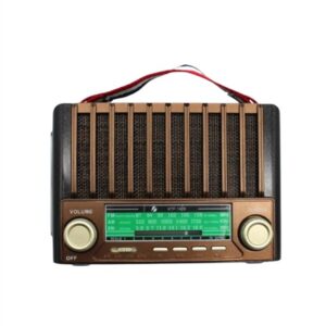 KTF-1428 Güneş Paneli Şarjlı Nostaljik Bluetooth Hoparlör – FM/AM/SW Radyo USB/SD Desteği Taşınabilir Tasarım
