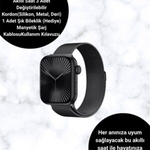 SQ-16 Mini Series 10 – Dokunmatik Akıllı Saat | Kalp Ritmi SpO2 Uyku Takibi