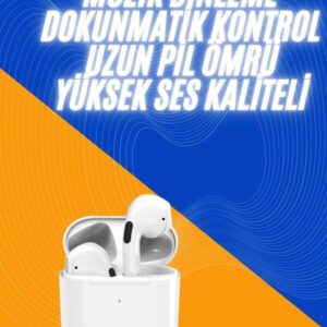 Yeni Nesil Bluetooth Kulaklık Beyaz Çağrı Cevaplayabilen Kablosuz